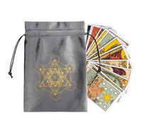 SVCEQZE Bolsa para cartas de tarot, bolsa pequeña para cartas de juego, bolsa de almacenamiento de terciopelo, bolsa organizadora de joyas de dados, bolsa para tarjetas de tarot para niños y adultos,