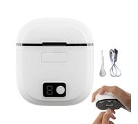 SVCEQZE Cortauñas Eléctrico Para Personas Mayores, 7.4x6.5cm ABS Cortador Automático Recargable Tipo C Con Luz LED Y Velocidades, Cortauñas Para Niños Para Adultos Jóvenes