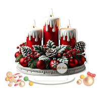 SVCEQZE Decoraciones Navideñas,Señal Decorativa Navideña para Escritorio En Acrílico | Centro De Mesa para Estantería Repisa Alféizar Librería Oficina Hogar Comedor