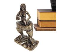 SVCEQZE Estatua de la diosa de la pérdida de peso,Estatua de adelgazamiento,ornamento de yoga de la estatua de la mujer, toma un martillo para tallar tú mismo | Escultura decorativa, artesanía