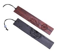 SVCEQZE Marcapáginas de madera, Marcadores de páginas para libros, 2X Marcadores de página de madera vintage con patrón de plantas, Book Mark Clip Home Decor Marcadores para libros, revistas caseras,