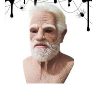 SVCEQZE Máscara Realista De Anciano, 45x26cm Old Man Face Cover, Máscara Realista De Anciano De Látex, Portada Realistas del Viejo Hombre para,Disfraz Terrorífico Carnaval Cosplay