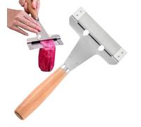 SVCEQZE Pelador De Frutas Y Verduras | Accesorio de Mango de Madera Ajustable | Pelador De Acero Inoxidable | Para Casa Cocina Restaurante Patatas Peras Familia Amigos Picnic Camping