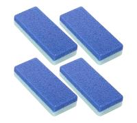 SVCEQZE Piedra pómez para pies - Juego de 4 piedras para el cuidado de los pies para eliminar los callos, herramientas ergonómicas de limpieza de talón, con esponja de fregado para reparación de la
