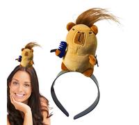 SVCEQZE Pinza para el pelo de capibara, pinzas para el pelo de animales de peluche - Pinza de de dibujos animados para mujer con relleno de carpincho - Accesorio para cabello bonito para