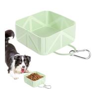 SVCEQZE portátil para Perros, Bebedero Plegable para Cachorros, 500 ml, para Beber y Comer al Aire Libre, para Perros pequeños y medianos y Gatos, para Autocaravana, Coche, Viajes