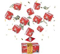 SVCEQZE Saltarina Plegable Navideña | Saltarina de Dinero Plegable DIY | Suministros para Fiestas Navideñas - Para Aniversarios Día De San Valentín Propuesta Reuniones Festivas Familia Amigos Esposa