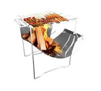 SVCEQZE Soporte Para Fogata - Accesorios de Camping Portátiles de Acero Inoxidable,Soporte Para Estufa - Para Exterior Picnic Tienda Autocaravana Playa Salidas Viajes Por Carretera Hogar Jardin