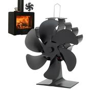 SVCEQZE Ventiladores de estufa alimentados por calor | Ventilador de estufa alimentado por calor,Ventiladores de de leña termoeléctricos para estufas de leña, pellets, ahorro de energía y