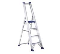 Svelt Escalera de Aluminio Ultra Resistente con Amplia Plataforma y pies Antideslizantes
