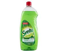 Svelto Detergente Svelto con +99% de ingredientes biodegradables, desengrasa en agua fría y elimina la grasa del plástico, para aclarado rápido, limón, formato 980 ml