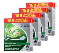 Svelto Pastillas para lavavajillas profesional, juego de 4 x 188 unidades