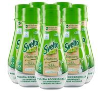 Svelto Powered By Nature Gel Todo en 1 para Lavavajillas Limpieza excepcional con vinagre blanco e ingredientes de origen natural - 8 botellas de 640 ml