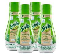 Svelto Powered By Nature Gel todo en 1 para lavavajillas, limpieza excepcional con vinagre blanco y ingredientes de origen natural, 4 botellas de 640 ml