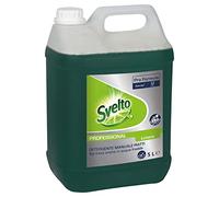 Svelto Professional - Limpiador manual para platos, detergente líquido concentrado, perfume de limón, para lavar a mano, utensilios de cocina y vasos - Bidón de 5 litros