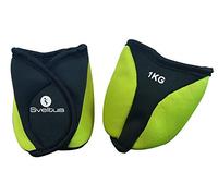 Sveltus Pulseras Pesadas Tobillos-1 kg Pesas, Unisex, Amarillo, Talla única