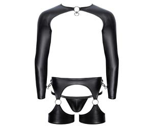 Svenjoyment Bondage Conjunto de esclavitud para hombre Black XL