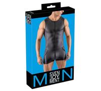 Svenjoyment Calzoncillo y tanga eróticos de cuero y látex para hombre Herren Kurzoverall 2XL