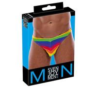 Calzoncillo y tanga eróticos de cuero y látex para hombre marca Nek Herren Rio Rainbow XL