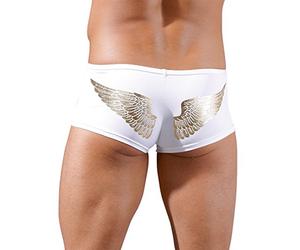 Svenjoyment - Pantalones para boxer - Pantalones cortos Ángel Blanco de oro XL