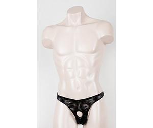 svenjoyment río bragas hombre Cuero Artificial herren Talla M Negro íntimo para hombre