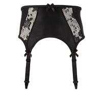 Svenjoyment - Ropa interior grande negro hombres de liguero