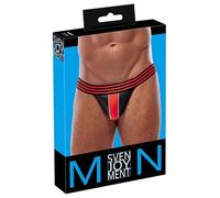 Svenjoyment Suspensorio para hombre Black/Red S/M