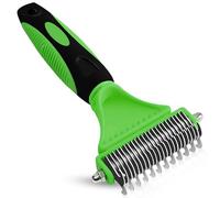 SVENTUS Cepillo para Perros y Gatos - Peine para Perros y Gatos que Quita Pelos Rápido y Sin Daño - Herramienta de Aseo Premium - Ideal para Mascotas de Pelo Corto o Largo (Verde)