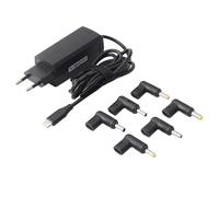 Sveon SAC265U - Cargador Universal 65W USB-C para Portátil con Tips Intercambiables, Carga Rápida, Compatible con Portátiles, Tablets y Smartphones