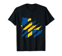 Sverige Raíces suecas Suecia Bandera Garra Orgullo sueco Camiseta