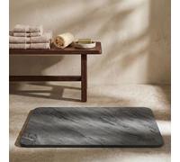Svet - Alfombra Diatomita Baño - Secado Rápido y Ultra Absorbente, Antideslizante, Antibacteriana y Antihongos, Alfombrilla Baño Diatomita de Piedra. (Mármol Negro)