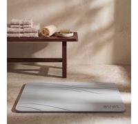 Svet - Alfombra Diatomita Baño - Secado Rápido y Ultra Absorbente, Antideslizante, Antibacteriana y Antihongos, Alfombrilla Baño Diatomita de Piedra. (Aire Gris Claro)