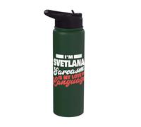 Svetlana Sarcasmo Amor Lenguaje Diciendo Divertido Nombre Svetlana Stainless Steel Insulated Water Bottle