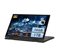 Svikou AozPad PC Portátil Convertible 11 Pulgadas, Ordenador Táctil 2 en 1 FHD, N95(hasta 3,4 GHz), 16 GB RAM DDR5, M.2 SSD, Win 11 Pro, Pantalla Giratoria 360°, USB-C (16GB DDR5 | 940GB SSD, Gris)