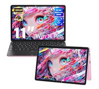 Svikou Laptop con pantalla táctil convertible 2 en 1 rosa de 11 pulgadas, pantalla IPS FHD (1920 x 1200), procesador tel N100, 16 GB de RAM 1 TB SSD, reconocimiento facial, KB retroiluminado, USB-C