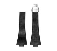 Svincoter Correa de caucho fluorado apta for Tissot PRX Series 35mm 40mm hebilla de mariposa liberación rápida FKM reemplazo de correa de reloj for hombres y mujeres 11/12mm(Black,12mm)