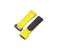 Svincoter Correa de reloj de lona de 25mm-20mm apta for Richard Mille RM011 RM53 RM50, correa de reloj for hombre con estilo de tornillo(Yellwo)