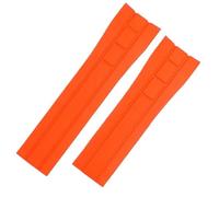 Svincoter Correa de silicona de 23 mm y 22 mm compatible con for Citizen Der Blaue Engel 2.ª generación JY8078-52L JY8035/8085 y compatible con for Mido Helmsman M005.(Orange,23mm)