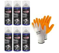 Svitol - Caja de 6 botes desbloqueantes en spray de 400 ml de gran potencia, desbloqueante y protector + 6 pares de guantes de nitrilo de regalo