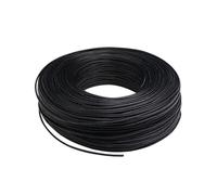 SVKVBNLNGK Cable blindado UL1533 de 5/10/30 m, 32, 30, 28, 26 y 24 AWG, for audio auriculares, PVC, un solo núcleo, cobre estañado electrónico Cable(Black,10 METERS_24AWG)