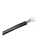 SVKVBNLNGK Cable de alimentación eléctrica audio for funda silicona resistente al calor, color negro, 1/3 m, 22~10 AWG, 2 núcleos, aislamiento 3C, 4C y 6C Cable(4 Cores Black,3 METERS_13AWG SQ2.5MM)