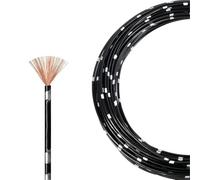 SVKVBNLNGK Cable de audio AVSS for altavoz coche, 10 a 20 m, fino, aislamiento PVC, cobre puro, 0,3 mm² 2,5, bricolaje, alimentación automotriz Cable(Black,10M_13AWG SQ2.5MM)