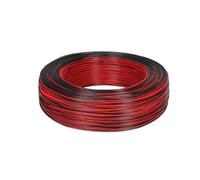 SVKVBNLNGK Cable de audio for altavoz electrónico UL2468, 5-50 m, rojo y negro, 2 pines, 30, 28, 26, 24, 22, 20, 18, 16 AWG, for LED, coche, conector JST 12 V Cable(Red-Black,20 METERS_20AWG (0.5MM2))