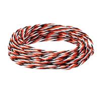 SVKVBNLNGK Cable trenzado de extensión for servo 1 a 50 m, 26/22 AWG, 30/60 núcleos, accesorios avión RC, cable, cobre Cable(Black Red White,10 METERS_22AWG)