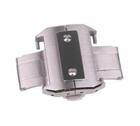 SVKVBNLNGK Correa de hebilla de mariposa 18 mm 21mm, reloj de acero inoxidable 316L Accesorio accesorio for Santos Cierre de reloj(Steel color 18mm)