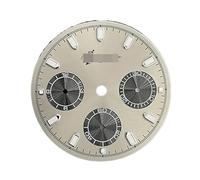 SVKVBNLNGK Dial de reloj de 29mm for Vk63 Movimiento Green Luminous Dials Watch Repair Parts Blanco Black Watch Faces de reemplazo Accesorios Esfera del reloj(Gr)