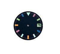 SVKVBNLNGK No logo 2836 2824 Compatible for Mingzhu 2813 2836 Compatible for MIYOTA 8215 821A Movimiento Dial de reloj 28.5-31mm Dial estéril Luminous NH35 NH36 No.85 Esfera del reloj