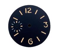 SVKVBNLNGK Ver accesorios de reloj for las manos 34.5mm verde luminoso adecuado for 6497, 6498, 3600 Calibre 0.8 Montaje de grosor de 44 mm Funda Esfera del reloj(Giallo)