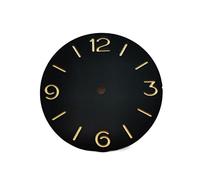 SVKVBNLNGK Ver piezas de reloj Diamétrico Diámetro 39mm Sandwich de doble terraza Dial negro verde Luminoso compatible for ETA6497 6498 ST3600 ST3621 No segundo Esfera del reloj