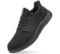 SVNKE Hombre Hands Free Slip On Zapatillas Hombre Zapatos Sneakers Casual Deportivas Caminar Correr Deportivas Gimnasio Moda cómodo Viajar clásicos de Negocio Todo Negro 47